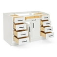 thumbnail image 4 of Ariel Hepburn 54 In. Single Sink Base Cabinet In White, 4 of 10