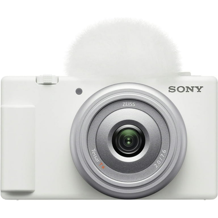 Sony ZV-1F Professional Vlogging Camera (White) with Flip Screen