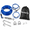 Dark Blue-75ft run cable+10ft tie out cable, variant on Dog Runner For Yard Heavy Duty 50ft Runs Outside With 10ft Tie Out Cable Trolley System Zipline Large Dogs Up To 250lbs Proof Run