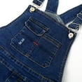 thumbnail image 4 of KIDSCOOL SPACE Little Boys Slim Fit Jeans,Toddler Ripped Bib Pocket Fashion Denim Overalls,Deep Blue,3-4 Years, 4 of 7