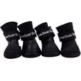 thumbnail image 1 of Zapatos para perros botas de silicona impermeables antideslizantes protectores de lluvia para perros animales pequeños (negro) brillar Electrónica, 1 of 5