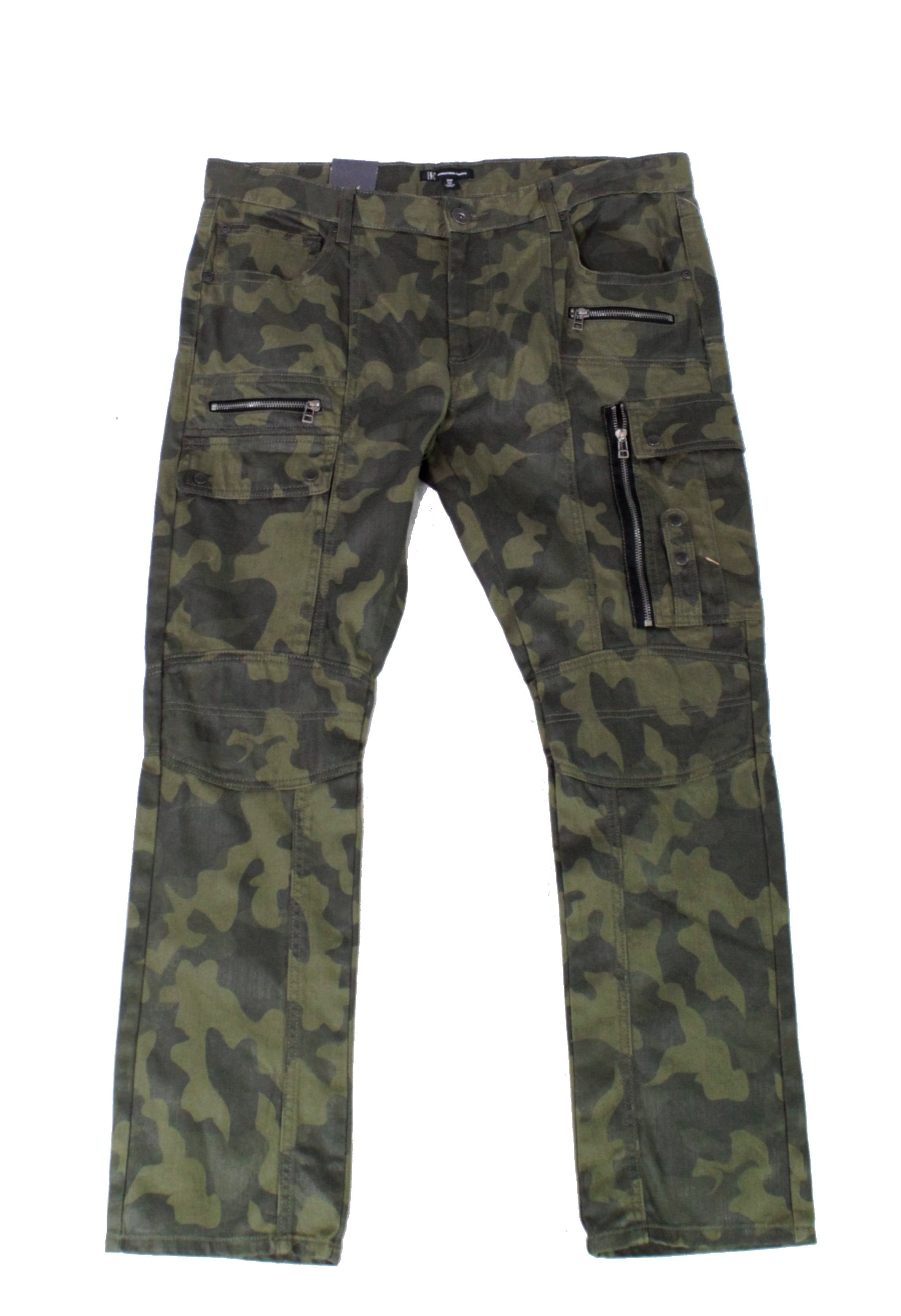 INC Jeans Mens Jeans 34X32 Camouflage SlimFit Berlin Denim Cargo 34