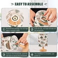 thumbnail image 3 of Yayeee Table Lamp for Bedroom Nightstand LED Portable Bedside Warm Light, Brown Christmas House, 3 of 7