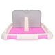 thumbnail image 3 of Almohadilla Para Inodoro Para Perros, Cerca Para Orinal Para Gatos Y Cachorros Con 1 Poste Extraíble Para Inodoro Para Perros ANGGREK Rosa, 3 of 8
