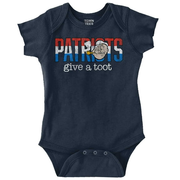 Popeye Ironic American Patriots Cool Romper Boys or Girls Infant Baby Brisco Brands 12M