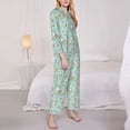 thumbnail image 3 of Fotbe Cute Honeybees Pattern Long Sleeve Pajama Set for Women,Sleepwear Set,2-piece Loungewear Set,Soft PJs Comfy Nightwear with Pockets -XX-Large, 3 of 7