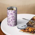 thumbnail image 3 of 20oz Coffee Tumblers Pink and Purple Of Leopard Print Stainless Steel Vacuum Insulated Travel Tumbler Coffee Cups Mug with Lid and Straw with Cleaning Brush for Cold & Hot Drinks, 3 of 5