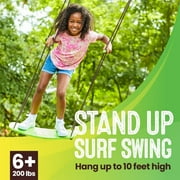 Swurfer Kick Stand Up Outdoor Tree Swing for Kids يحمل ما يصل إلى 200 رطل عمر 6 سنوات وما فوق