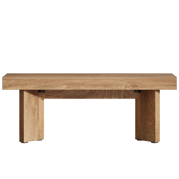 Barara King Bedroom Bench, Hallway Wooden Bench for Entryway & Living Room, Brown