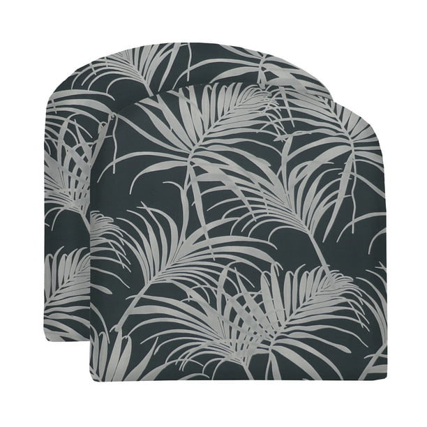 RSH Décor Indoor Outdoor Set of 2 U-Shape Wicker Foam Seat Cushions