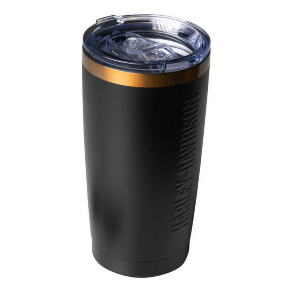 Harley-Davidson Embossed H-D Travel Mug – Black Stainless Steel, 20 oz., Harley Davidson