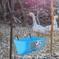 thumbnail image 6 of perfeclan Waterer, Bucket, Feeding Trough, Feeding Bowl, Automatic Feeder, Hanging Fence, Feeding Trough for Cats, Piglets, Hamsters, Small Animals Outdoor Black, 6 of 9
