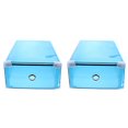 thumbnail image 1 of 2 piezas de estuches para zapatos a prueba de polvo, estuche de almacenamiento, cajones de maquillaje, contenedor de zapatos, estuches de apertura frontal, caja para hombre, 1 of 6