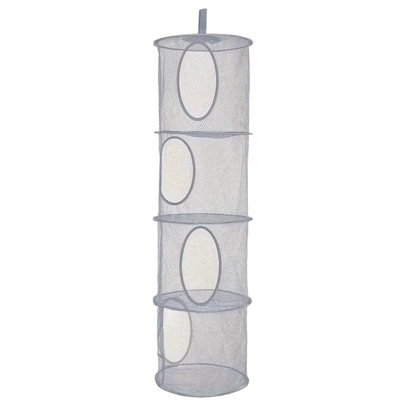 Ngheia Panier de Rangement C, Panier de Rangement Suspendu Filet de Rangement Pliable Sac de Rangement à 4 Compartiments Utilisé pour Suspendre de Petits Vêtements, 1 Panier de Rangement
