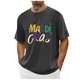 thumbnail image 4 of Casual Summer Tops Carnaval Impreso de Manga Corta Cuello Redondo, Poliéster Ligero para la Fiesta de Verano de Primavera, 4 of 9
