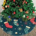 thumbnail image 4 of Christmas Tree Skirt 30" Christmas Snow Socks (1) Xmas Tree Skirts Mat for New Year Holiday Christmas Party Decorations, 4 of 5