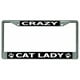 Crazy Cat Lady Chromé License Cadre de Plaque – image 1 sur 1