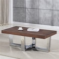 thumbnail image 2 of Laredo Table Basse en Bois de Châtaignier et Base Chromée, 2 of 6