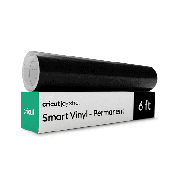 Cricut Joy Xtra™ Smart Vinyl™ Matless Permanent Vinyl (9.5 in x 6 ft), Black