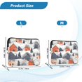 thumbnail image 4 of FORMRS 13-13.3 inch Laptop Sleeve Case Soft Carrying Quilted Computer Bag Cover, Blue Snow Houses, 4 of 7