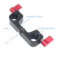 thumbnail image 2 of SUTENGDA 15mm Pipe Clamp for Camera Rods Standard 1/4” Screw  Matte Black Finish  Adjustable Thumb Screw, 2 of 8