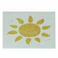 thumbnail image 1 of Saying Cutting Board, Sunshine Lettering Grungy Effects Featured Better Half Abstract, Decorative Tempered Glass Cutting and Serving Board, Small Size, Yellow, by Ambesonne, 1 of 1
