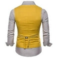 thumbnail image 3 of Men's plain single-breasted vest, 3 of 4