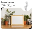 thumbnail image 2 of WORGEOUS 300 pcs  Frame Table Tops Fasteners Shelf Brackets Picture Frame Braces Clips For Table Tops Picture Frame Offset Clips Picture Hanger Shelf Bracket, 2 of 8