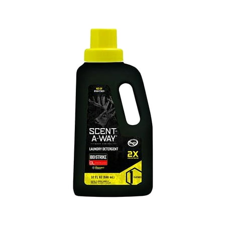 Hunter's Specialties Scent-A-Way Bio-Strike Scent Elimination Laundry Detergent 32 oz