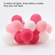 thumbnail image 1 of Bola de luz de algodón con decoración de hilo, lámpara colgante de luz para fiesta, boda, 3 pilas, intermitente, rosa Inevent HA006257-07, 1 of 7