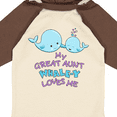 thumbnail image 4 of Inktastic My Great Aunt Whale-y Loves Me Boys or Girls Long Sleeve Baby Bodysuit, 4 of 5