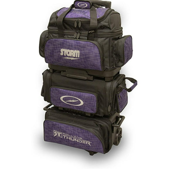 Storm 6 Ball Rolling Thunder Bowling Bag- Abstract Purple/Black