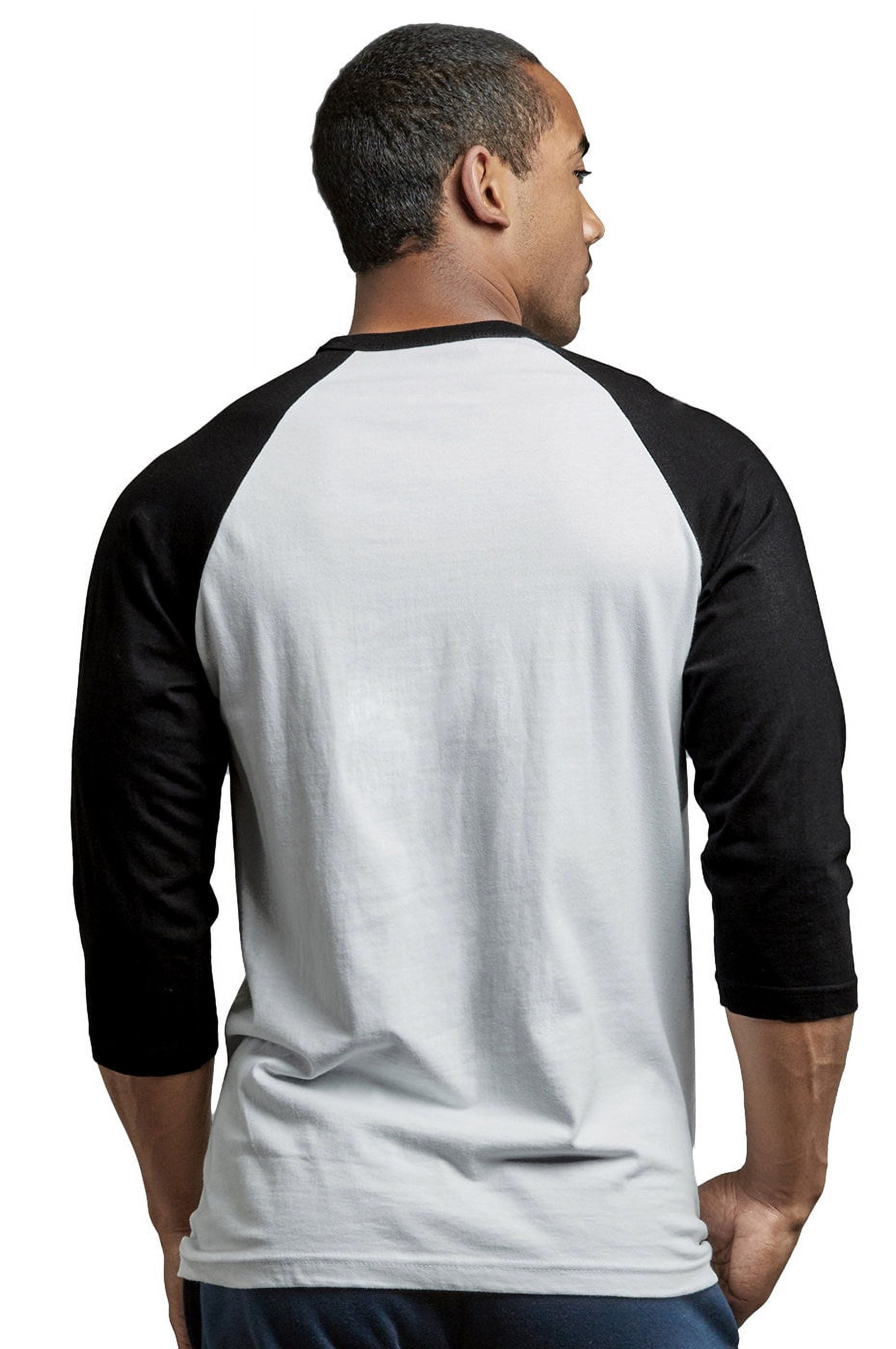 3 Packs of Top Pro Men's 3/4 Sleeve Crew Neck Raglan Jersey Baseball Tee Shirts
