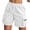 White, variant on Women's Lightweight Hiking Cargo Shorts Quick Dry Athletic Shorts Solid Camping Travel Golf Shorts with Zipper Pockets White