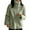 Green, variant on FNFHFY Womens Plus Size Fleece Jacket Loose Stand Collar Fluffy Coat Full Zip Up Solid Sherpa Jackets Long Sleeve Winter Plush Coats