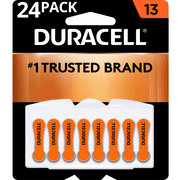 Duracell EasyTab 13 Hearing Aid Batteries, Size 13 - Orange, 24 Pack