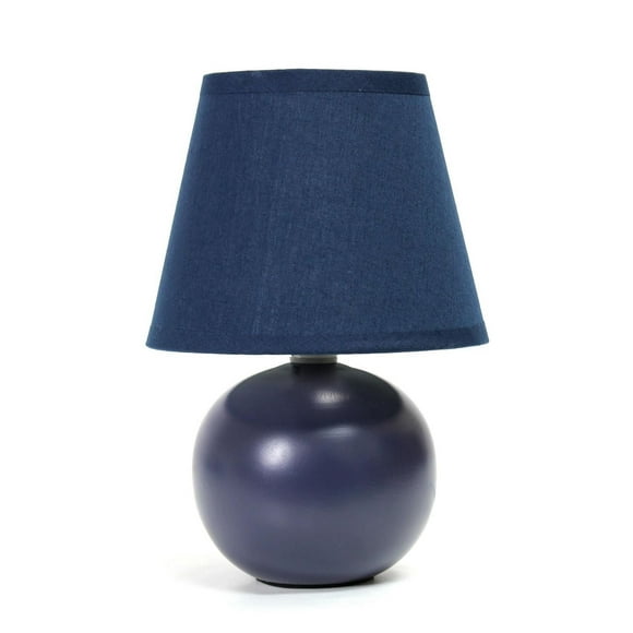 Simple Designs Mini Ceramic Globe Table Lamp