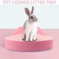 thumbnail image 3 of Rabbit Toilet Litter Tray,Small Animal Toilet Potty, Pet Litter Trays for Rabbit, (Pink), 3 of 5