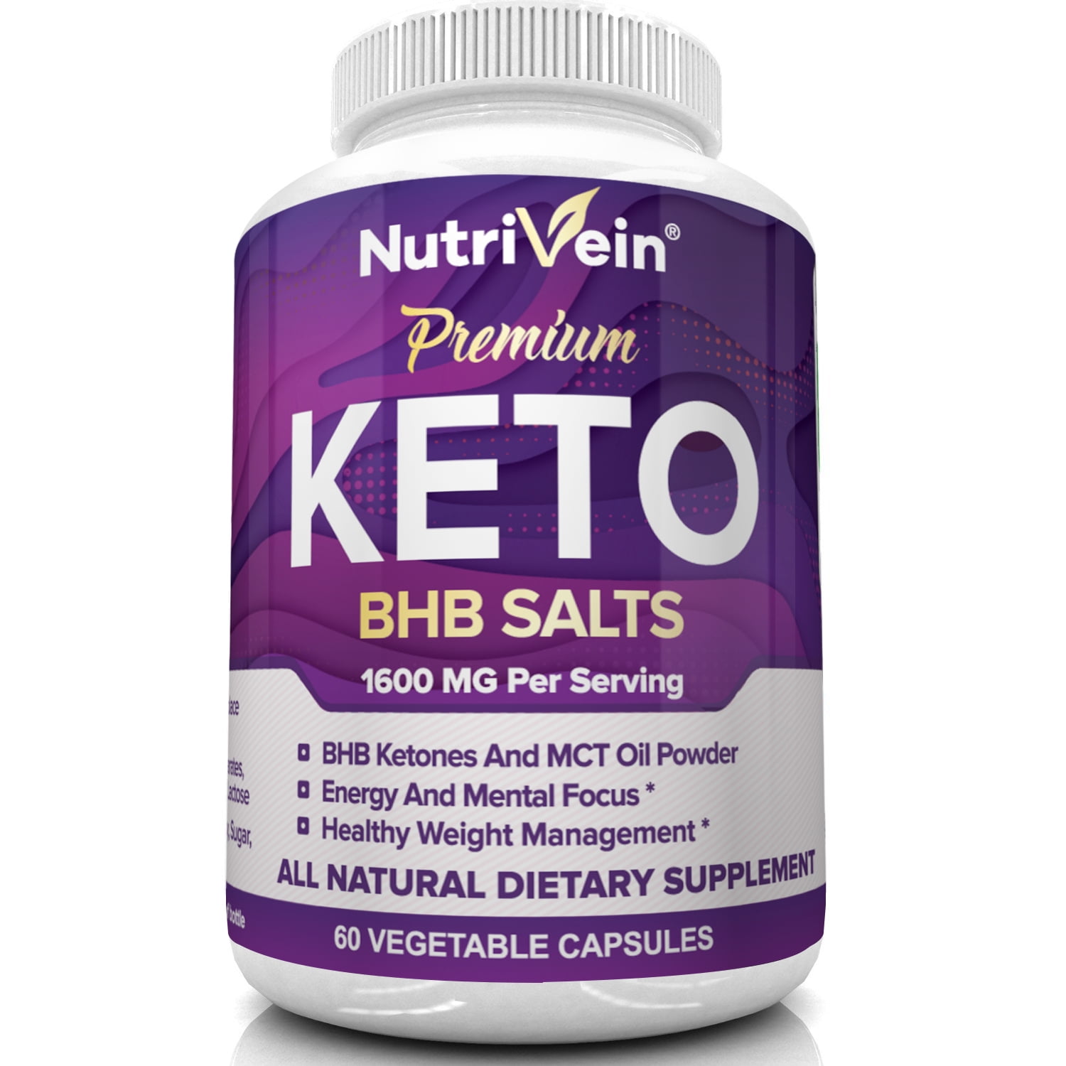 Nutrivein Premium Keto Weight Loss Supplement 1600 Mg 60 Capsules Walmart Com Walmart Com