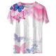 thumbnail image 4 of Fiudx Camisas de Mujer Camiseta Informal para Mujer, Blusa Tipo Jersey de Manga Corta con Cuello Redondo Estampado, Tops, 4 of 4