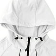 thumbnail image 6 of qucoqpe Womens Thermal Fleece-Lined Ski Jacket Windproof Waterproof Zip-Up Snow Hiking Coats Fall Winter Windbreaker Sports Hooded Softshell Jackets, 6 of 7