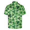thumbnail image 5 of BiZtdJrK Men's Holiday Polos Shirt St Patricks Day Shamrock Printed T-Shirts 2025 Fashion Summer Short Sleeve Golf Shirts Big and Tall Blouse Tops Multicolor XXXXL, 5 of 6