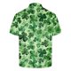 thumbnail image 5 of Día de San Patricio de los Hombres Impreso Solapa de Manga Corta, Camisa de Tela de Malla Casual para el Aire Libre Y el Ocio, 5 of 9