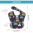 thumbnail image 4 of Hirioo Gnome With Mushroom for Baby Waterproof Pocket Bib Adjustable Closed for Babies Toddlers with Large Pocket 6-24Months, 4 of 8