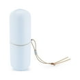 thumbnail image 1 of Travel Toothbrush Case Capsule Toothbrush Cup Toothbrush Case Holder 2 in 1 Cover Container Bathroom for Business Use Outdoors Sky Blue, 1 of 9