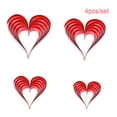 thumbnail image 4 of Advancent 1 Juego de decoraciones de corazón, adorno colgante romántico, colgante de escena de corazones estéreo único Simple, suministros para Kits de decoración para fiestas Rojo Advancent HA059997-04, 4 of 6