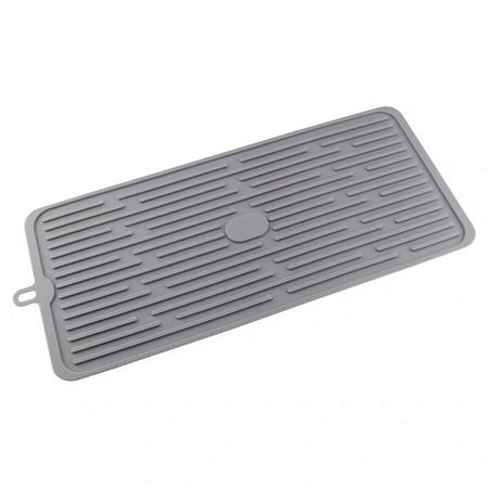 

Rectangle Silicone Drain Mat Dishes Drying Draining Pad Multifunctional Insulated Coaster