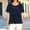 *Dark Blue, variant on ClodeEU Womens Summer Short Sleeve Round Neck Pleated Tops,Fashion Casual Loose Fit T Shirt Pink,Womens Plus XL