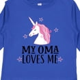 thumbnail image 4 of Inktastic My Oma Loves Me Girl Unicorn Girls Long Sleeve Toddler T-Shirt, 4 of 5