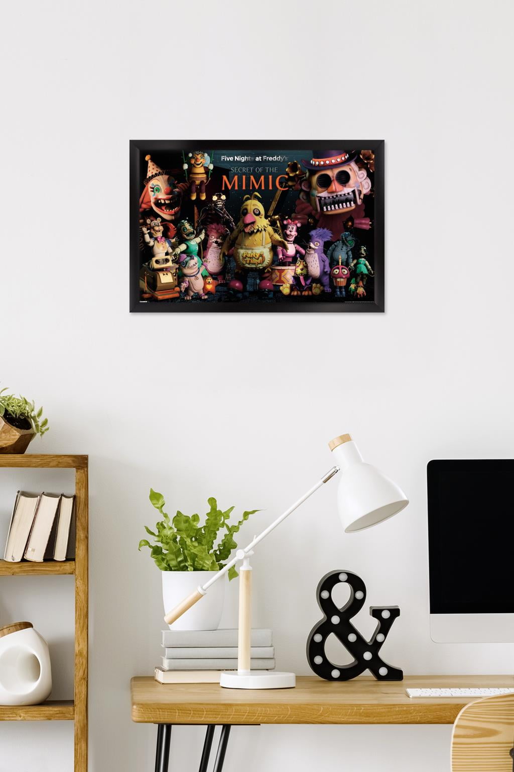 Five Nights At Freddy's: Secret of the Mimic (2025) - Group Wall Poster, 14.725" x 22.375" Framed